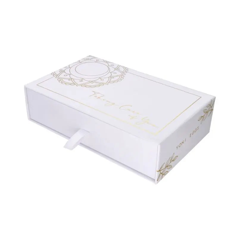Conjunto de Yoni Eggs de Quartzo Branco
