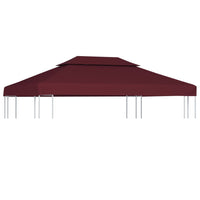 vidaXL Cobertura gazebo c/ 2 camadas 310 g/m² 4x3 m antracite