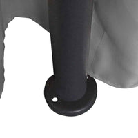 vidaXL Gazebo com cortinas redondo 3,5x2,7 m antracite