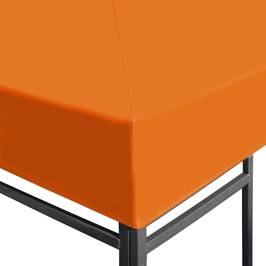 vidaXL Cobertura de gazebo 310 g/m² 3x3 m laranja