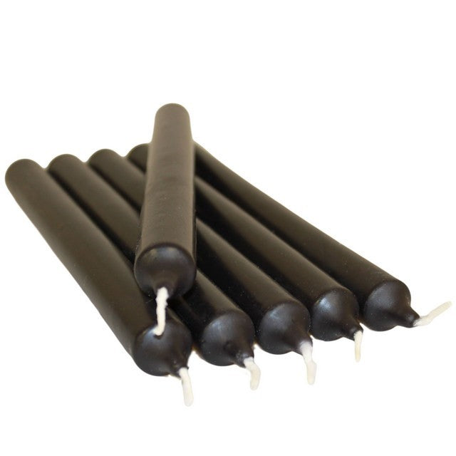 Black Dinner Candles Bulk (100)