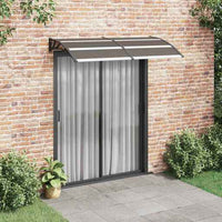 vidaXL Toldo de porta 120x100 cm PC