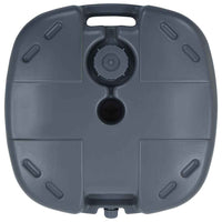 vidaXL Base para guarda-sol portável com areia/água cinzento