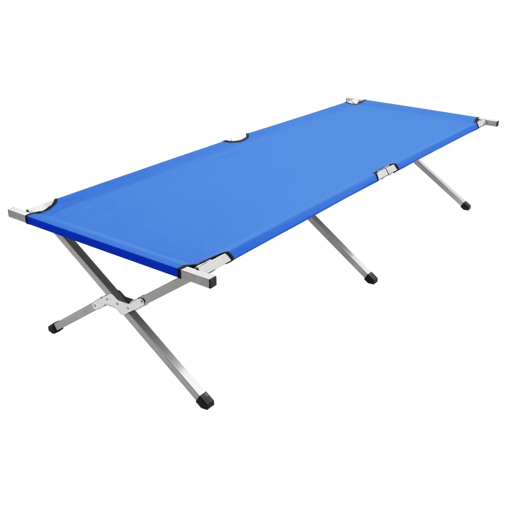vidaXL Cama de campismo 210x80x48 cm XXL azul