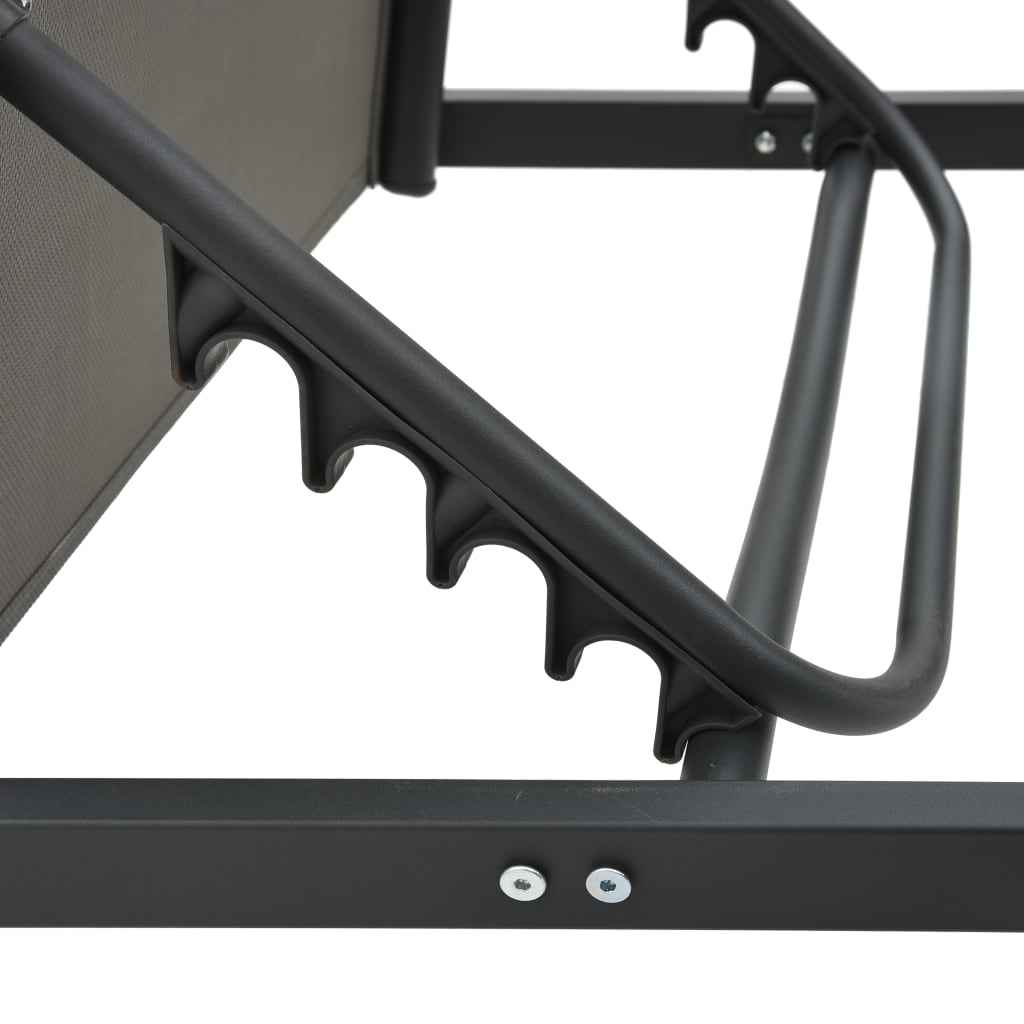 vidaXL Espreguiçadeira alumínio e textilene