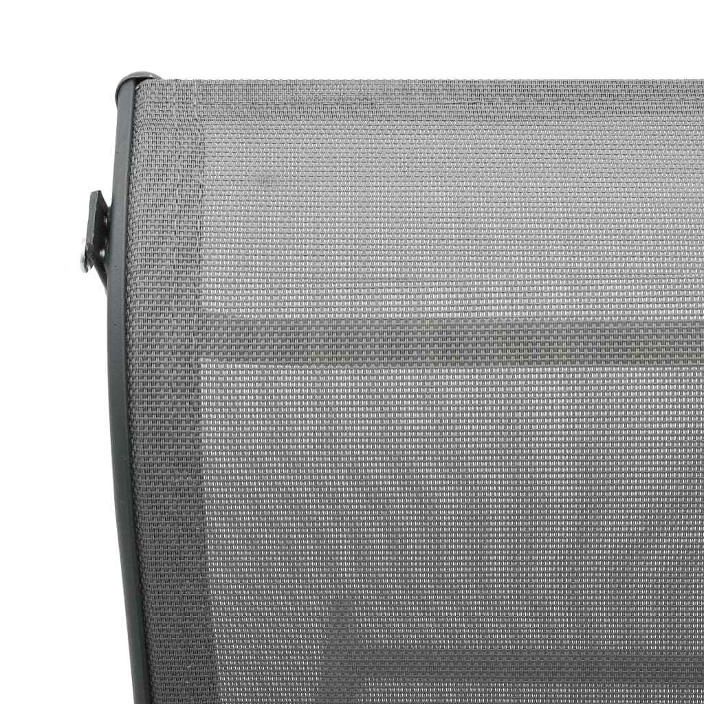 vidaXL Espreguiçadeira alumínio e textilene