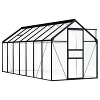 vidaXL Estufa 3,61 m² alumínio antracite