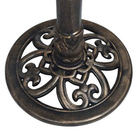 vidaXL Relógio de sol 35,5x82 cm plástico bronze