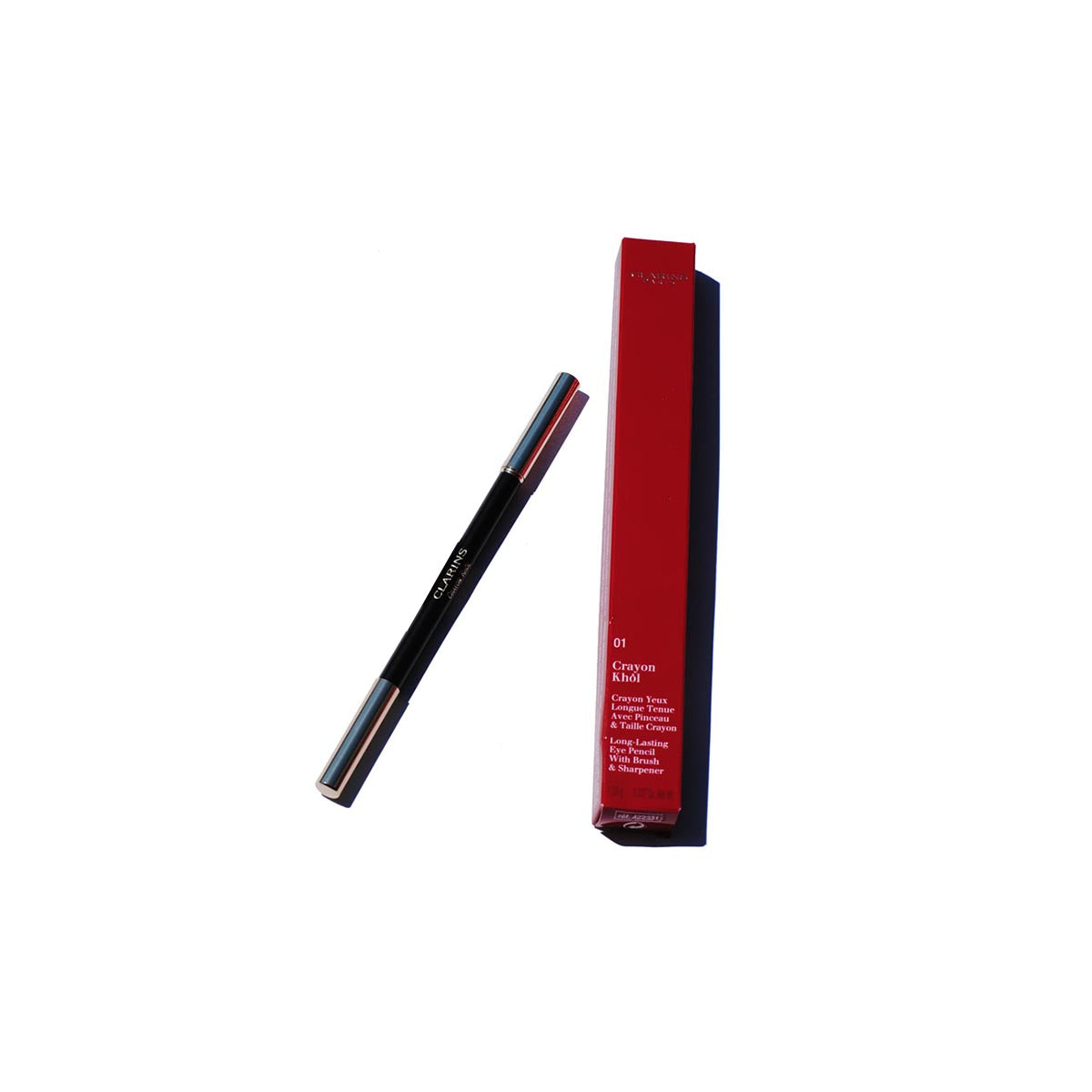 Clarins Crayon Khol Eyebrow Pencil 01 Carbon Black 1Un