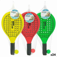 Pás de Praia com Bola Aktive Madeira 20,5 x 39,5 cm (24 Unidades)