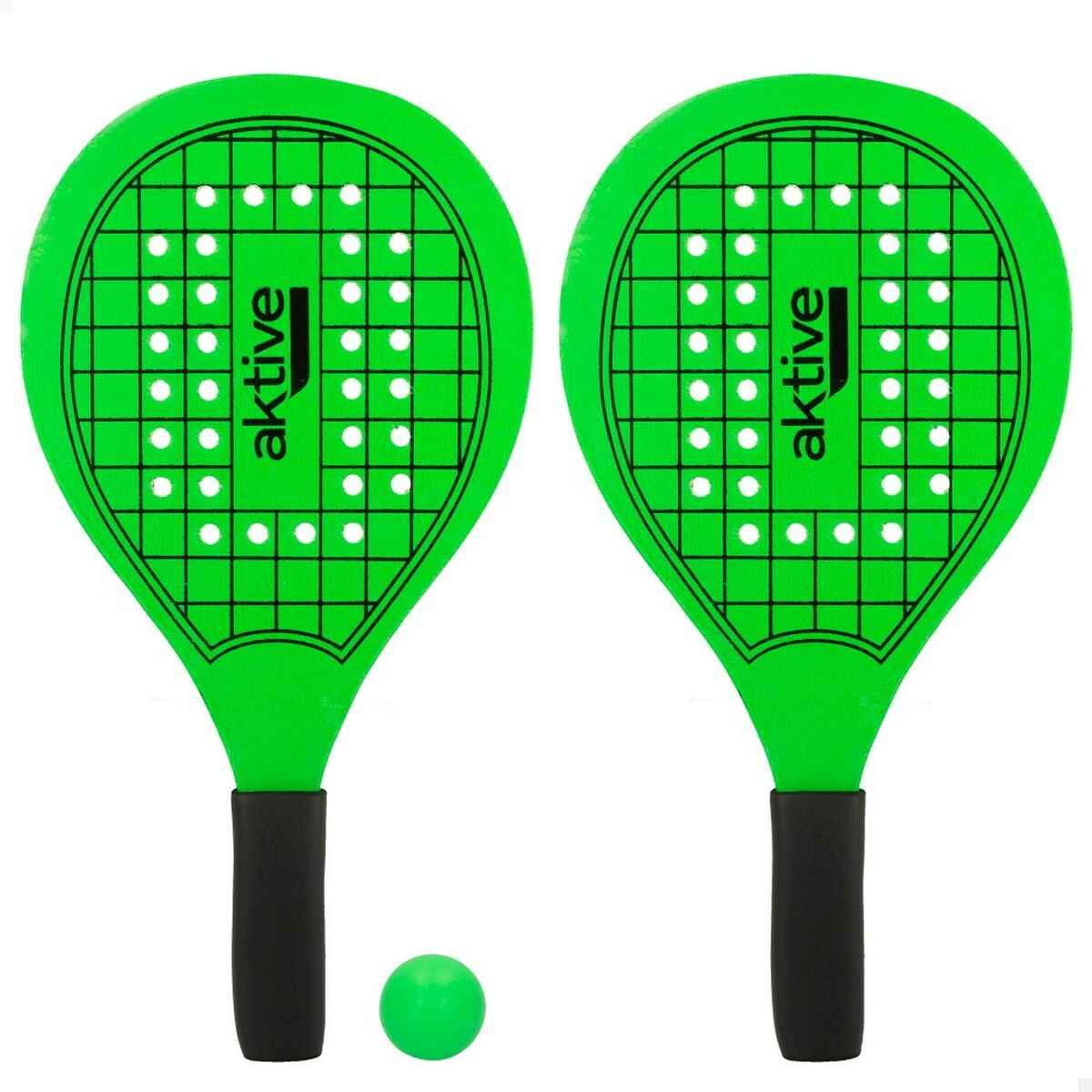 Pás de Praia com Bola Aktive Madeira 20,5 x 39,5 cm (24 Unidades)