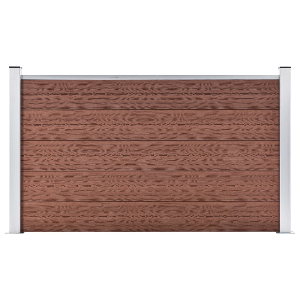 vidaXL Painel de vedação WPC 180x105 cm preto