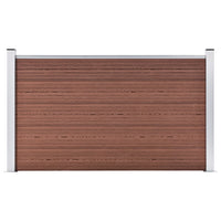 vidaXL Painel de vedação WPC 180x105 cm preto