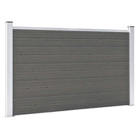 vidaXL Painel de vedação WPC 180x105 cm preto