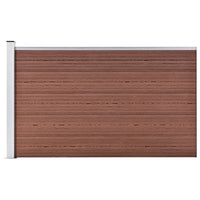 vidaXL Painel de vedação WPC 180x105 cm preto
