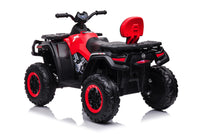 24 volt Elektrische Quad, 4 motoren, rubberen banden, leder zitting en meer!