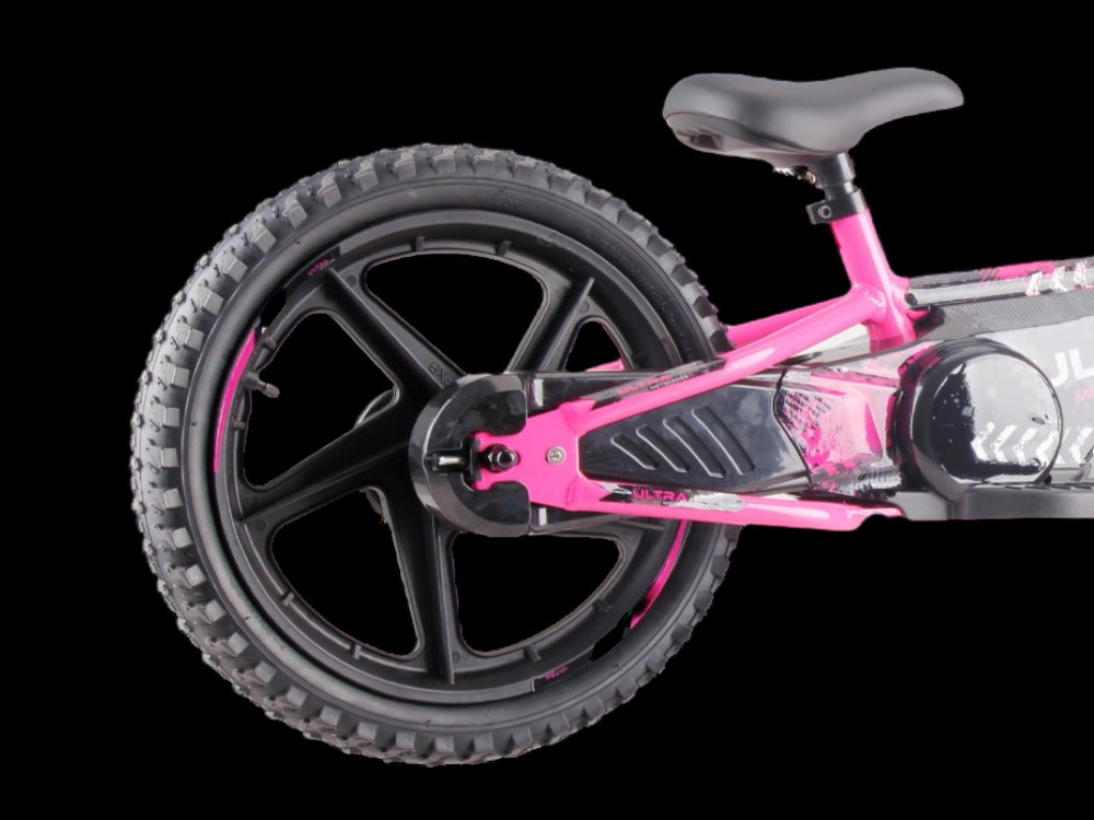 24 volt elektrische balance bike met 16 inch wielen, elektrische motor - roze