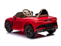 Bentley Bacalar, 12 volt elektrische kinderauto, leder zitje, rubberen banden en meer.