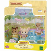Acessórios para Casa de Bonecas Sylvanian Families 5749 Nursery Friends Pool Fun trio