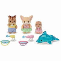 Acessórios para Casa de Bonecas Sylvanian Families 5749 Nursery Friends Pool Fun trio
