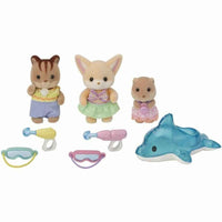 Acessórios para Casa de Bonecas Sylvanian Families 5749 Nursery Friends Pool Fun trio