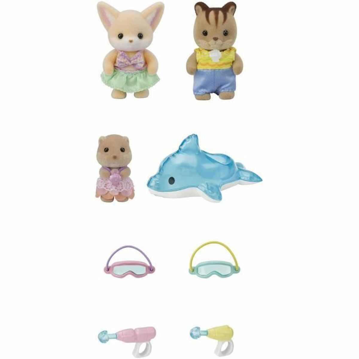 Acessórios para Casa de Bonecas Sylvanian Families 5749 Nursery Friends Pool Fun trio