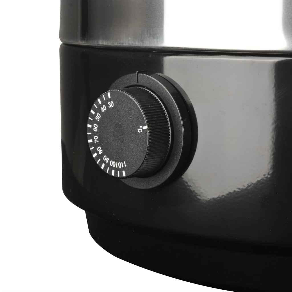 vidaXL Aquecedor de vinho aço inoxidável 15 L 2500 W