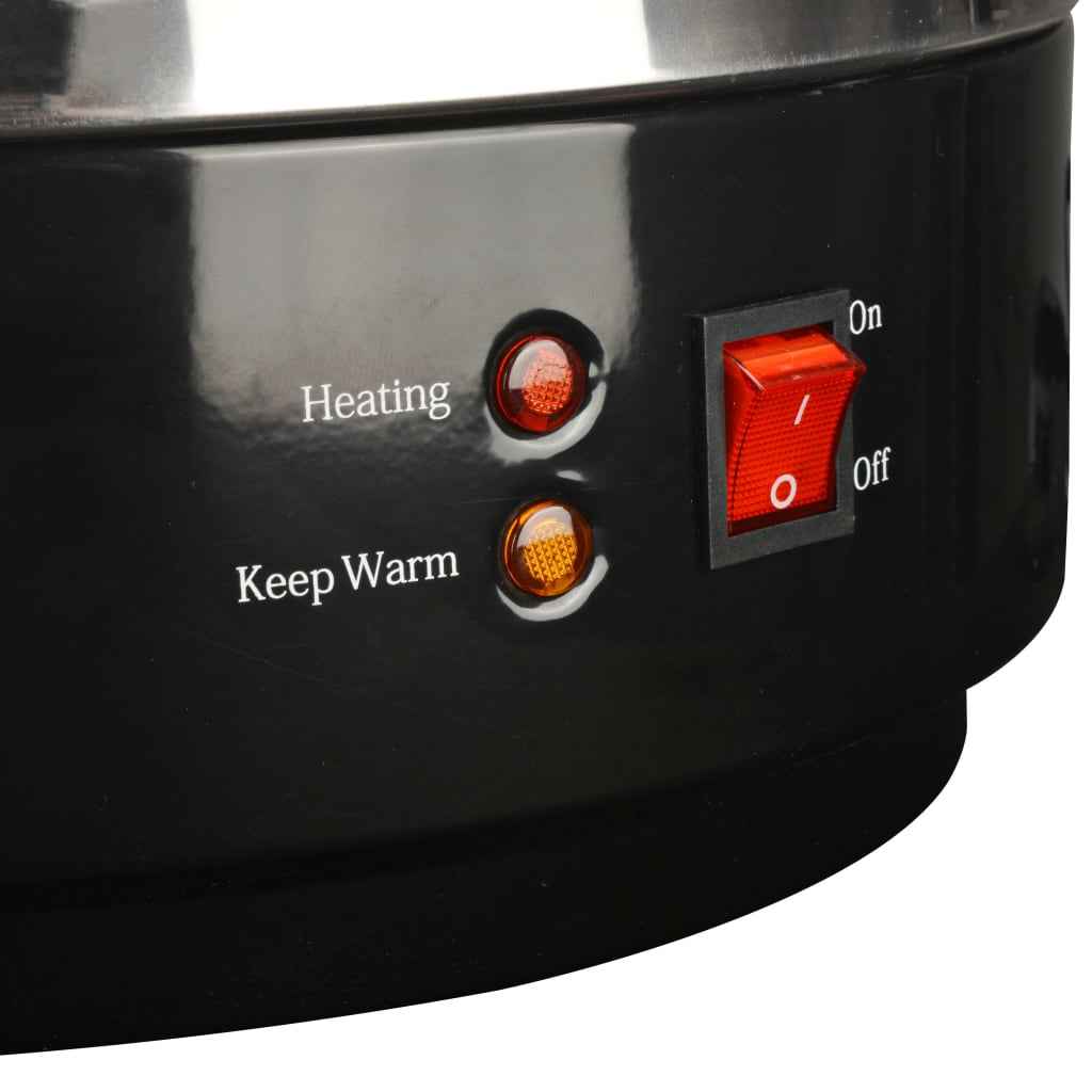 vidaXL Aquecedor de vinho aço inoxidável 15 L 2500 W