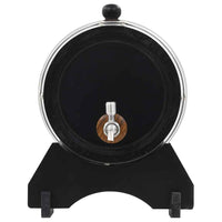 vidaXL Barril de vinho com torneira em madeira de pinho maciça 6 L