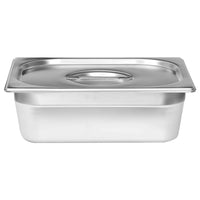 vidaXL Bandejas Térmicas Prateado Aço inoxidável