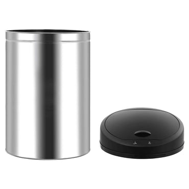 vidaXL Cestos de Papel Rascunho Preto Aço inoxidável