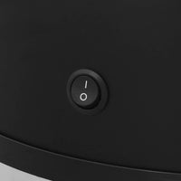 vidaXL Cestos de Papel Rascunho Preto Aço inoxidável