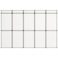 vidaXL Expositor com 15 painéis dobrável 302x200 cm branco