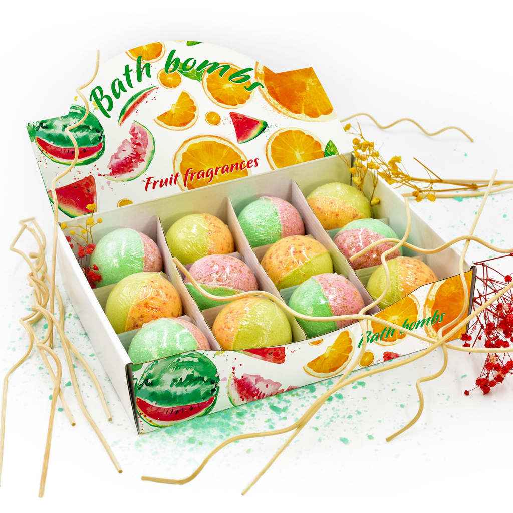 vidaXL Bombas de banho 24 pcs óleos essenciais naturais