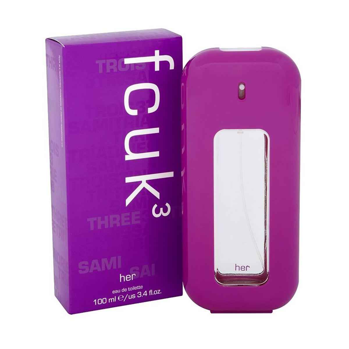 Fcuk 3 Her Eau De Toilette 100Ml Vaporizador