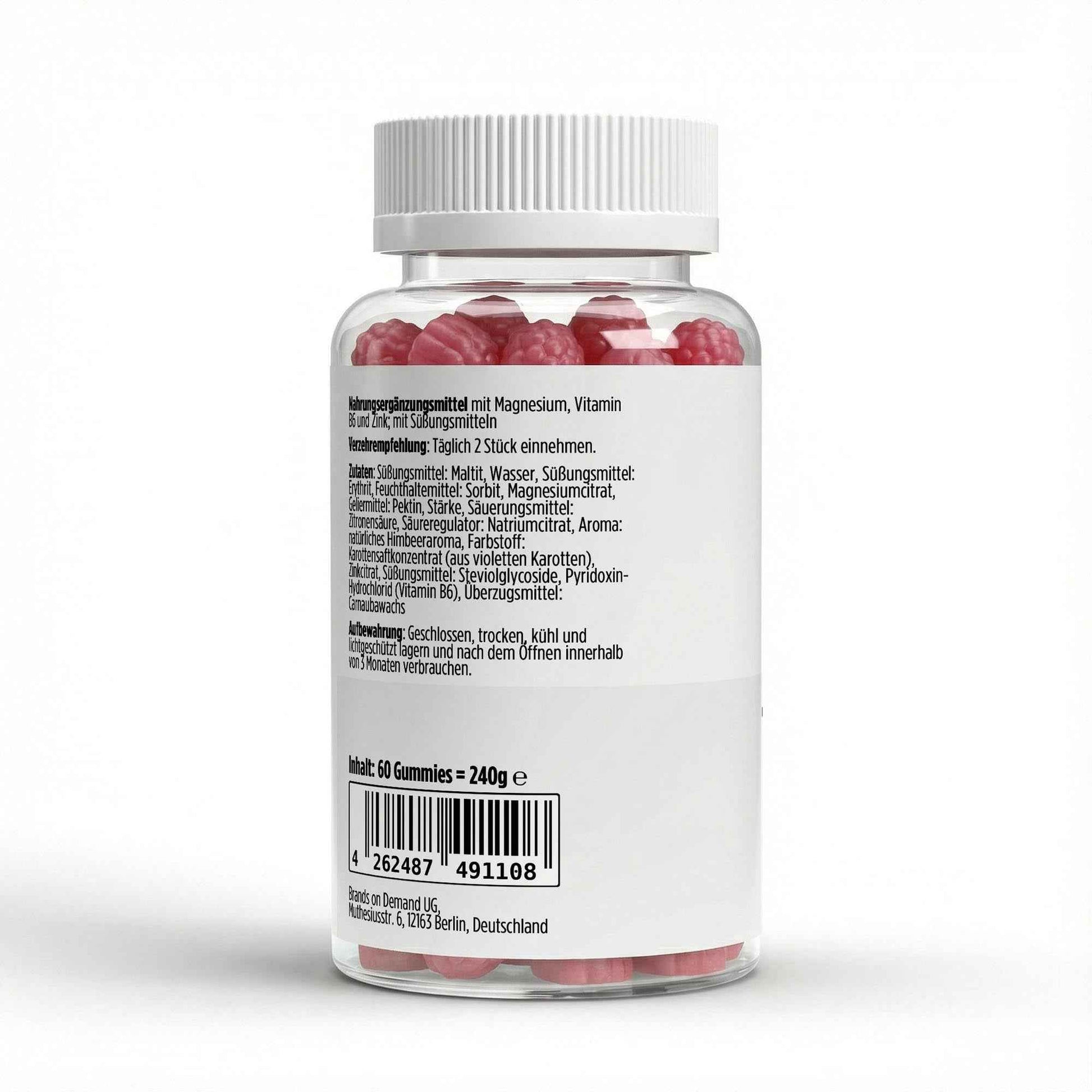 Magnesium + Zink + B6 Gummies - 60 Stk.