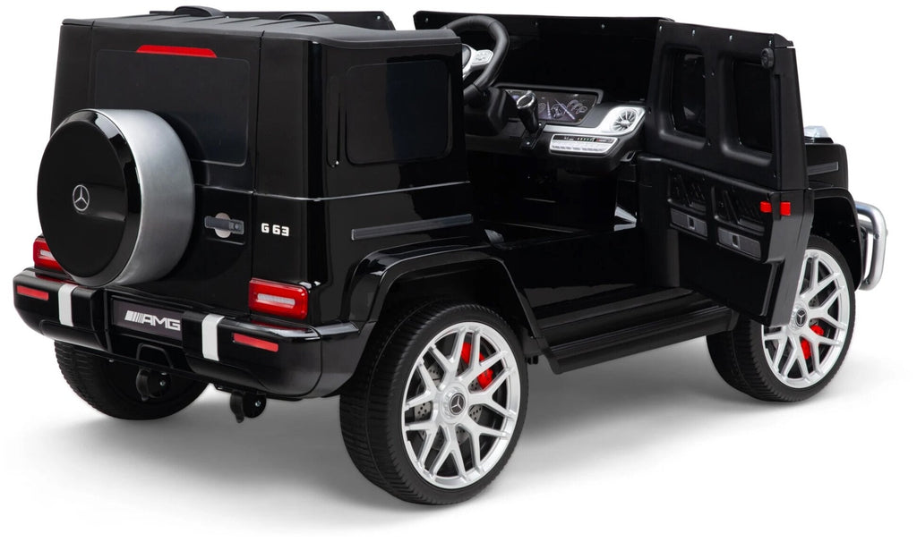 2 persoons Mercedes G63 AMG, 24v en 4x4 kinder accu voertuig!