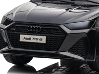 Audi RS6,12 volt elektrische kinderauto met rubberen banden, leder zitje en meer!