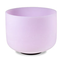 Taça sonora de cristal quartzo rosa - 20 cm (432 Hertz)