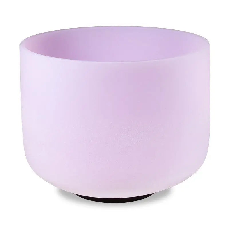 Taça sonora de cristal quartzo rosa - 20 cm (432 Hertz)