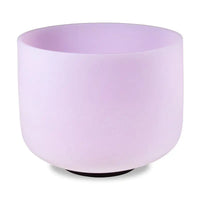 Taça sonora de cristal quartzo rosa - 20 cm (432 Hertz)