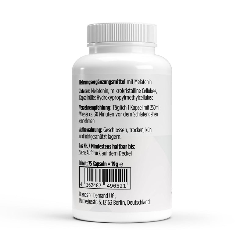 melatonina para dormir embalagem