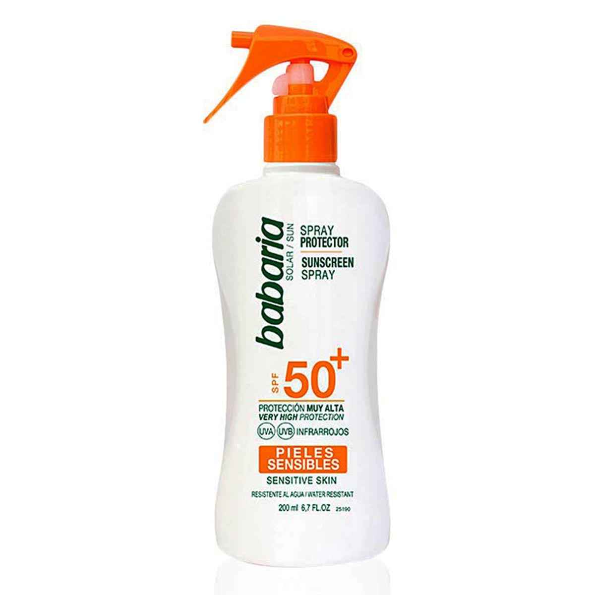 Babaria Solar Spray Spf50+ Pél Sensible Waterproof 200Ml Vaporizador