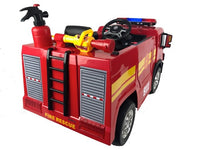 Brandweer Accu Auto, 12 volt elektrische kinderauto met veel accessoires!