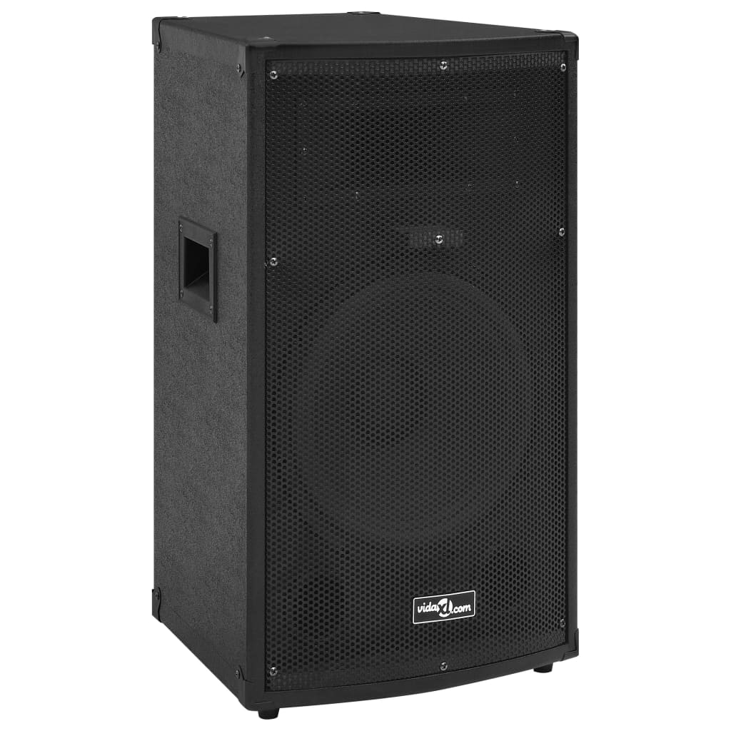 vidaXL Coluna palco Hifi profissional passiva 1000 W 37x37x64 cm preto