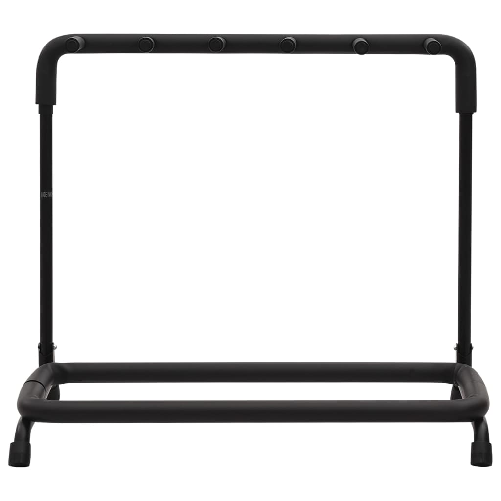 vidaXL Suporte dobrável para guitarras 5 secções 74x41x66 cm aço preto