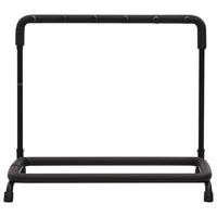 vidaXL Suporte dobrável para guitarras 5 secções 74x41x66 cm aço preto