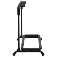 vidaXL Suporte dobrável para guitarras 5 secções 74x41x66 cm aço preto