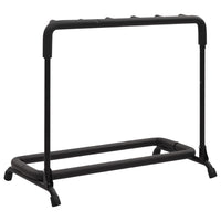 vidaXL Suporte dobrável para guitarras 5 secções 74x41x66 cm aço preto