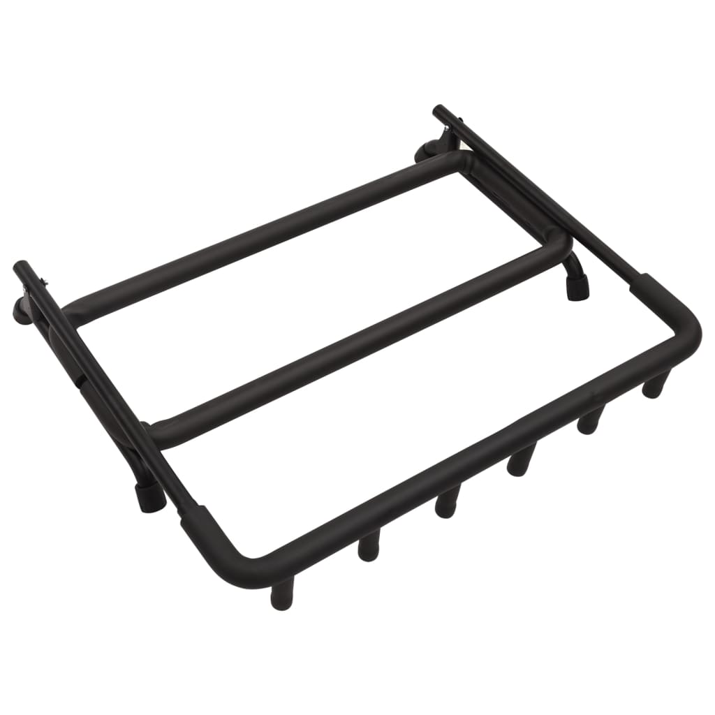 vidaXL Suporte dobrável para guitarras 5 secções 74x41x66 cm aço preto